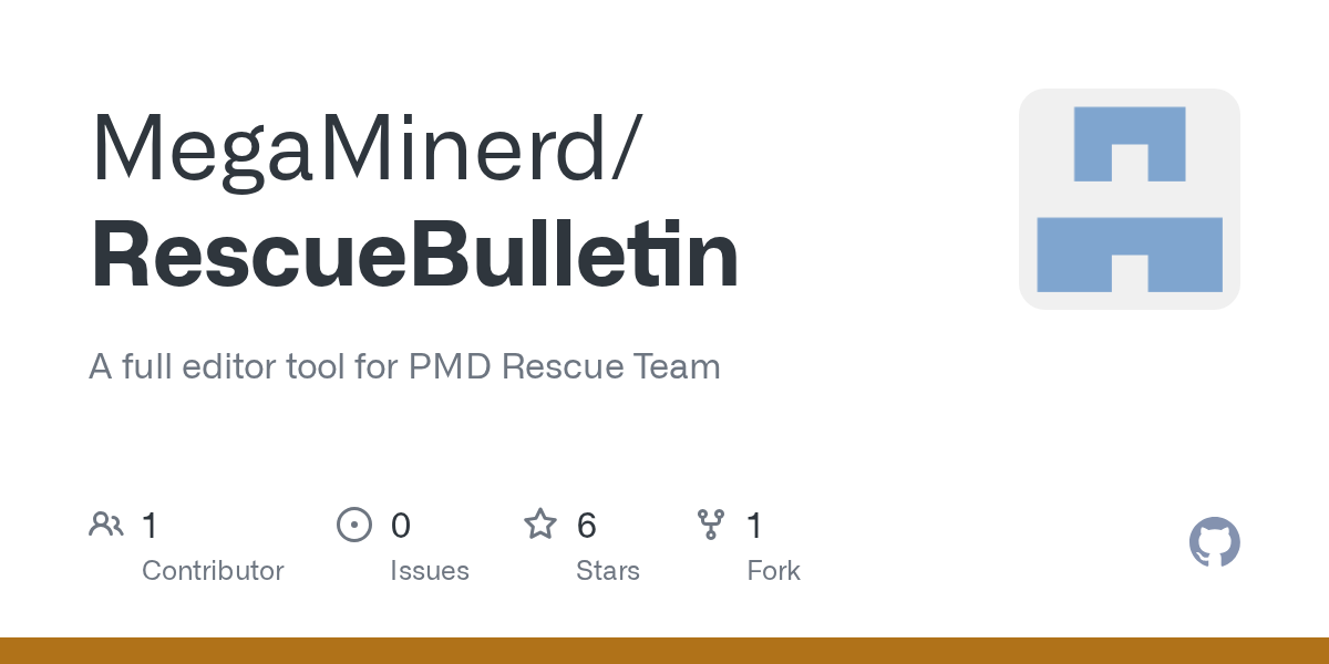 GitHub - MegaMinerd/RescueBulletin: A full editor tool for PMD Resc...