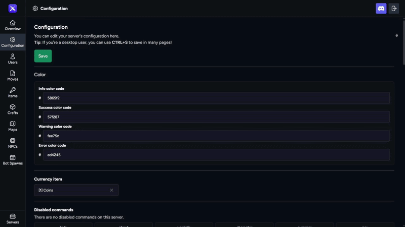 Configuration showcase.
