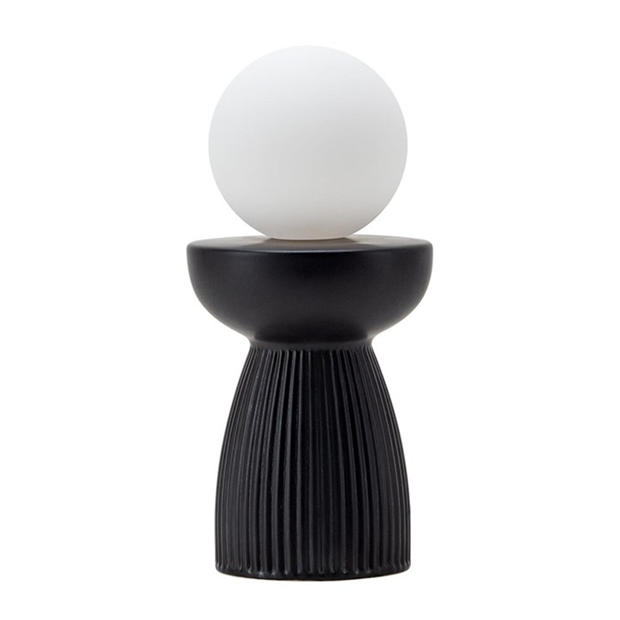 houseof: houseof Ribbed Ceramic Table Lamp