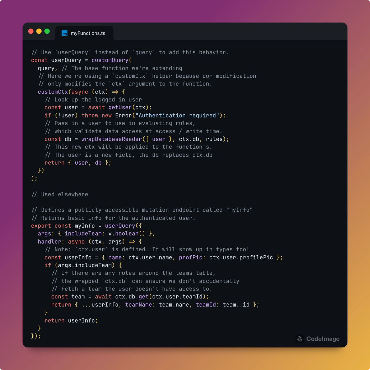 Customizing serverless functions without middleware