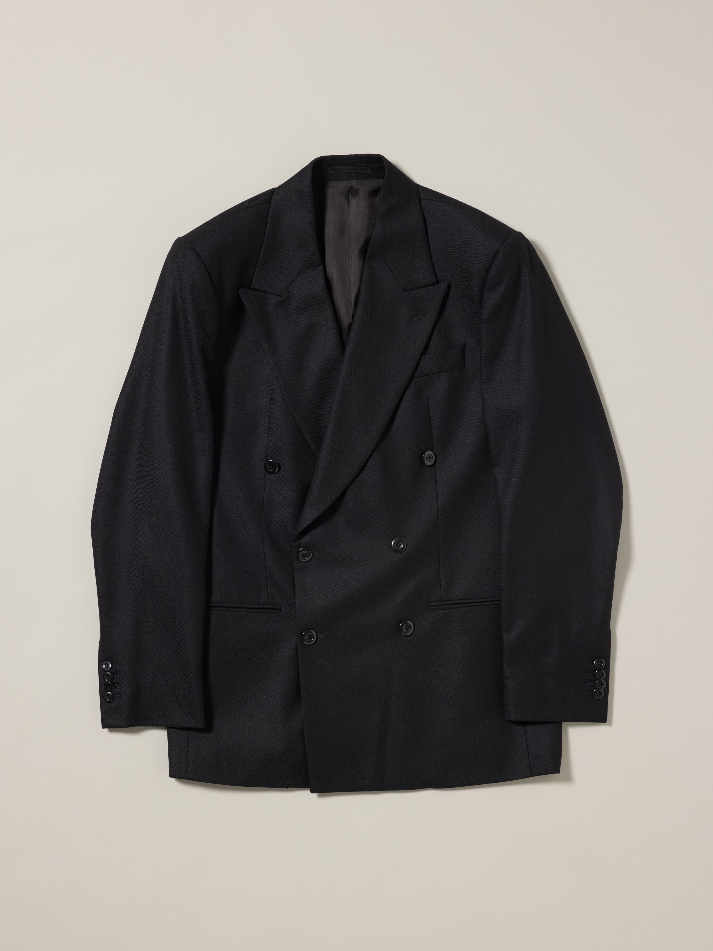 Amtar | DB Black Brushed Wool Suit Jacket