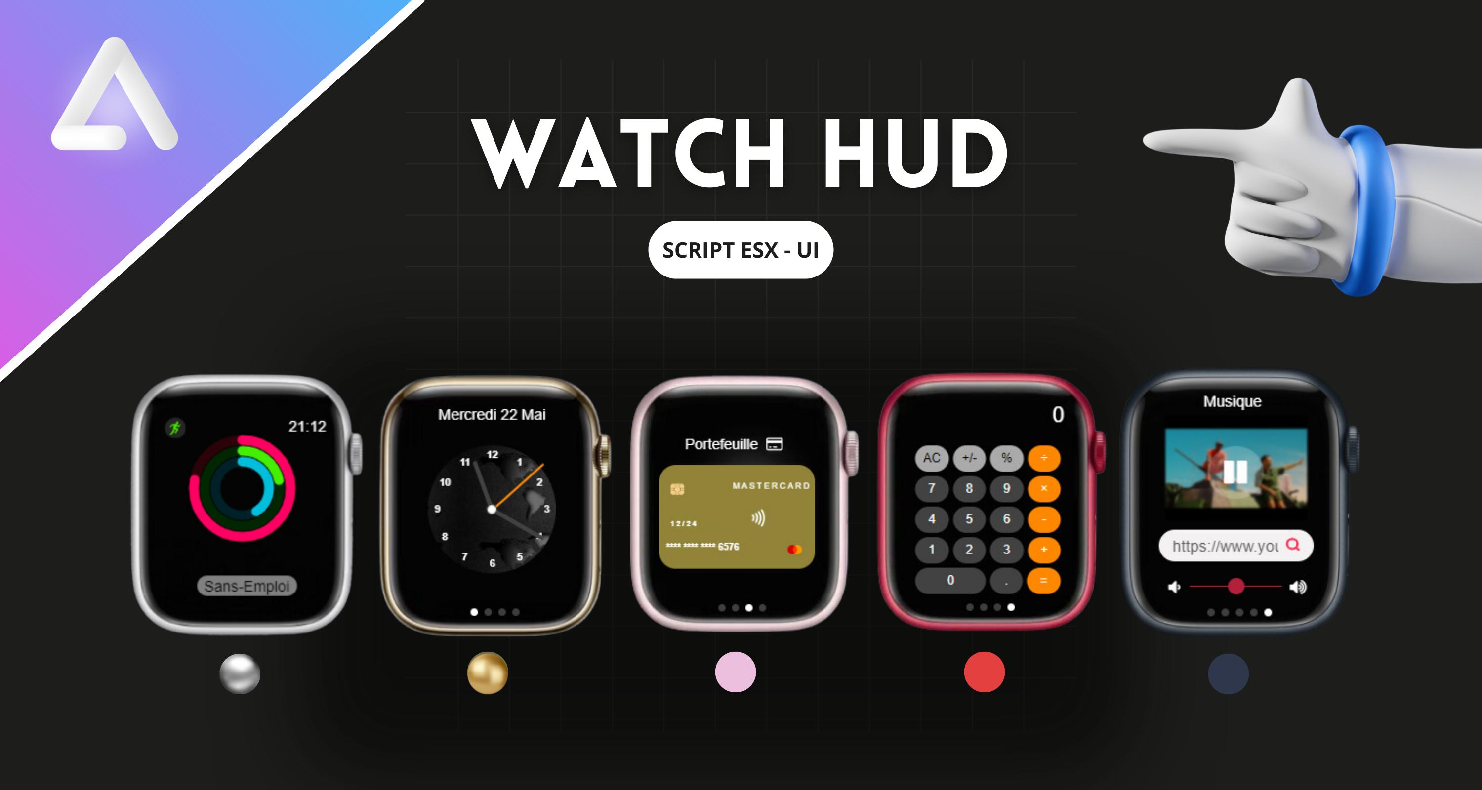 [RELEASE] Watch HUD - Immersive Smartwatch HUD with Real-Time Features and Customization for FiveM Thumbnail
