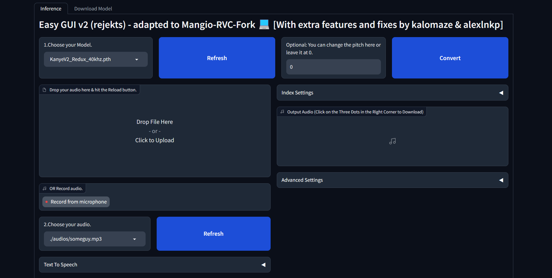 https://github.com/rahul-bhatt43/RVC-Model-GColab was with this. Tho ...