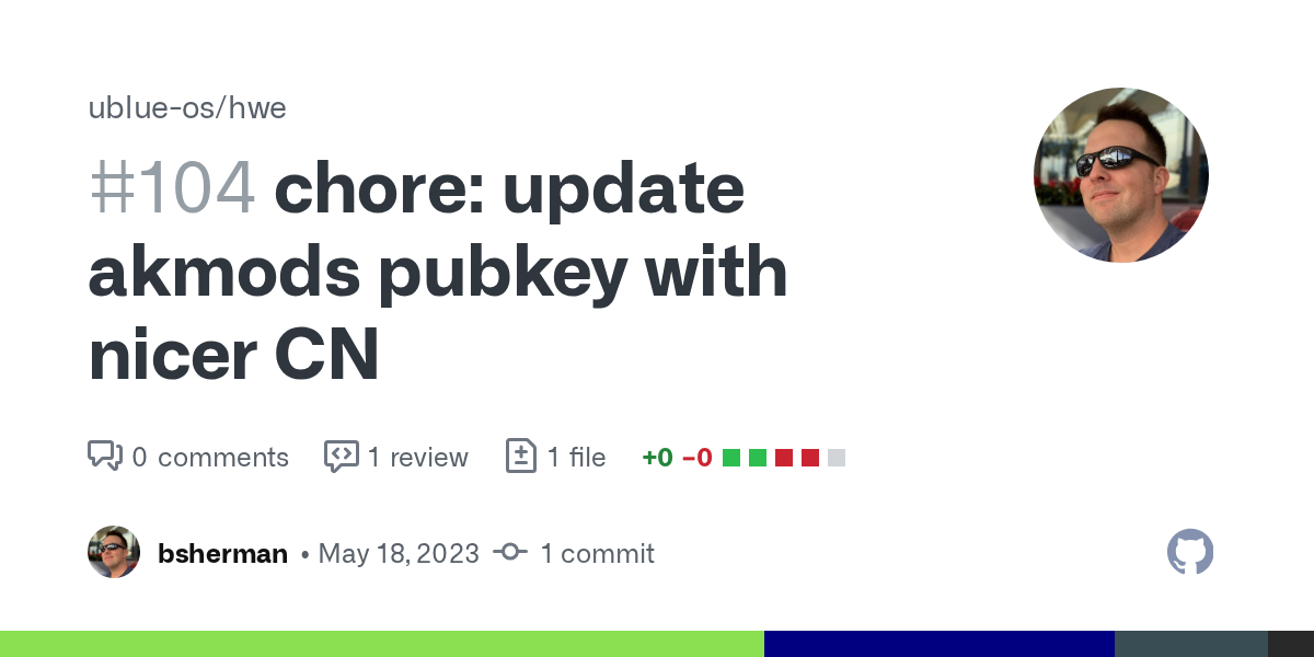 chore: update akmods pubkey with nicer CN by bsherman · Pull Reques...