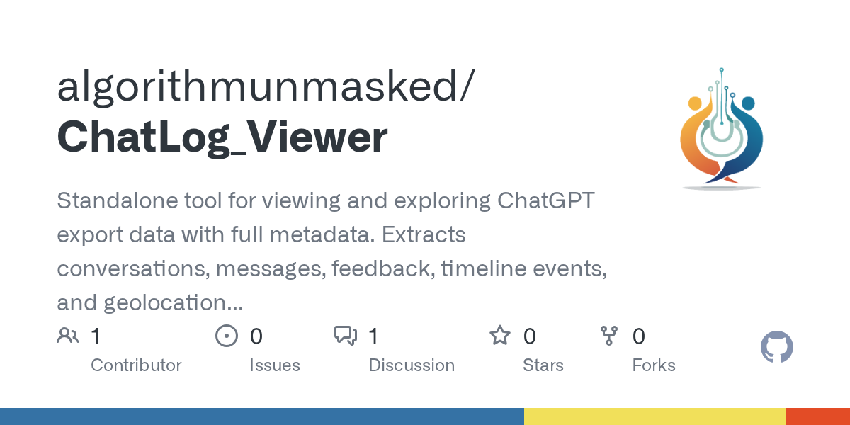 GitHub - algorithmunmasked/ChatLog_Viewer: Standalone tool for view...