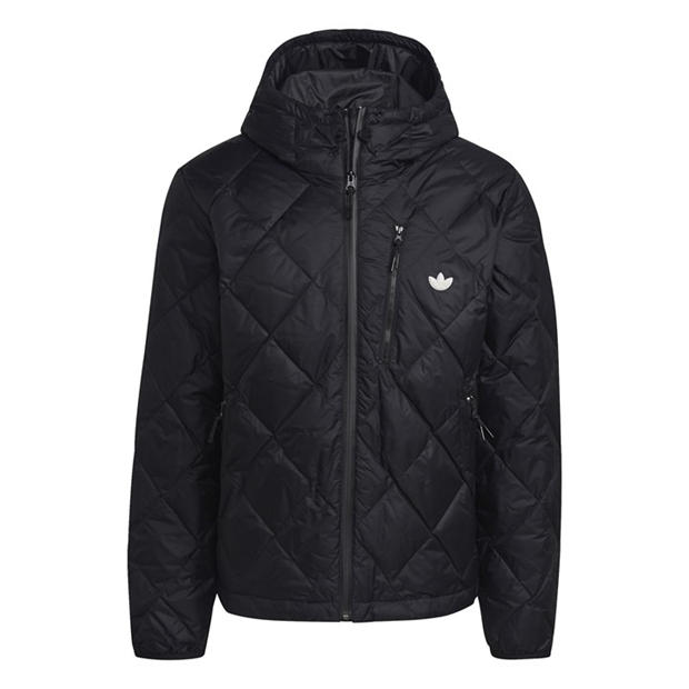 adidas Originals: adidas Originals Men's Down Quilted Hooded Hip Length Puffer Jacket