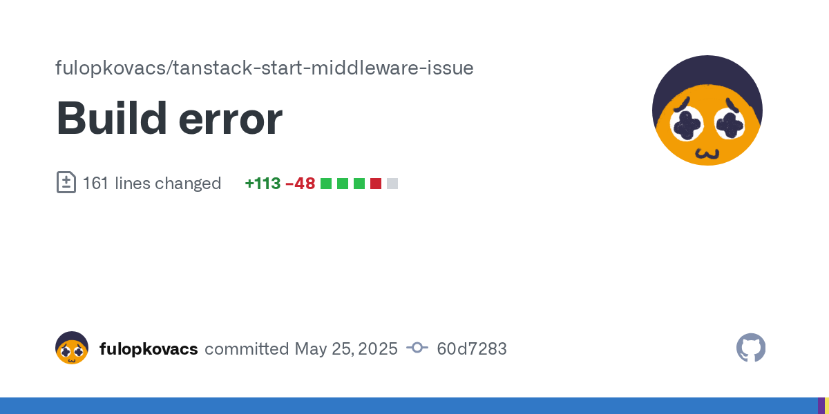 Build error · fulopkovacs/tanstack-start-middleware-issue@60d7283