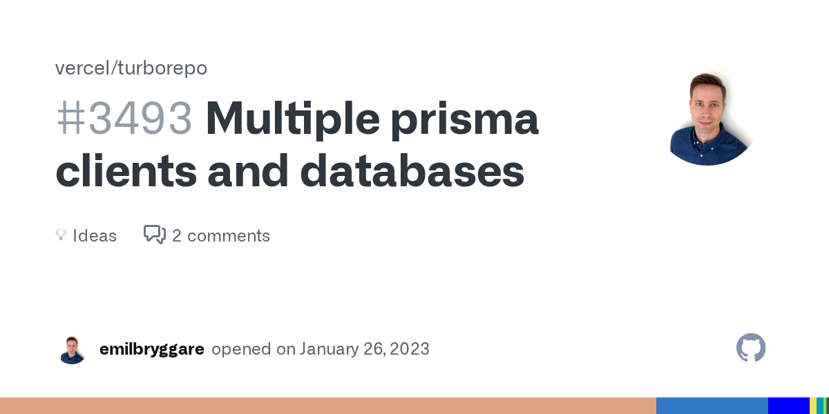 Multiple prisma clients and databases · vercel turbo · Discussion #...