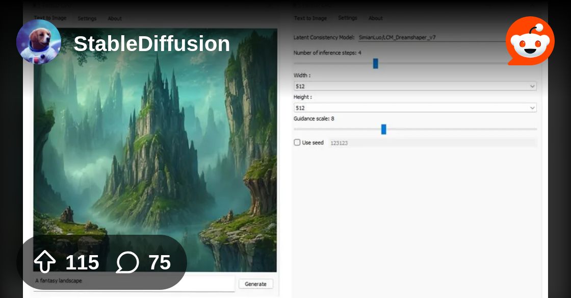 From the StableDiffusion community on Reddit: Fast stable diffusion...