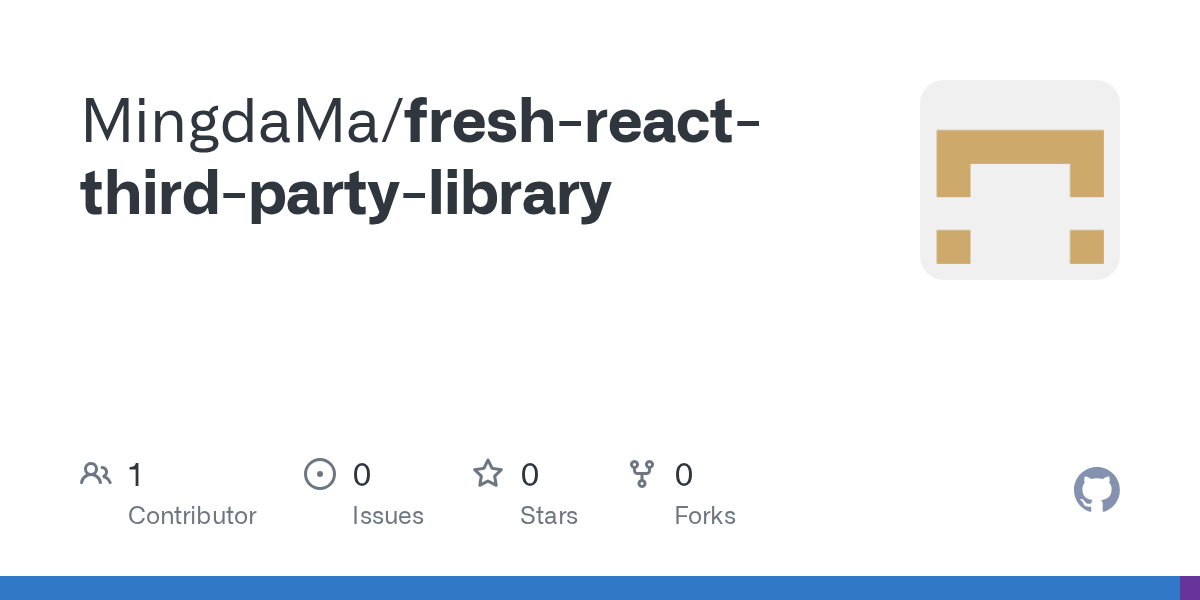 GitHub - MingdaMa/fresh-react-third-party-library