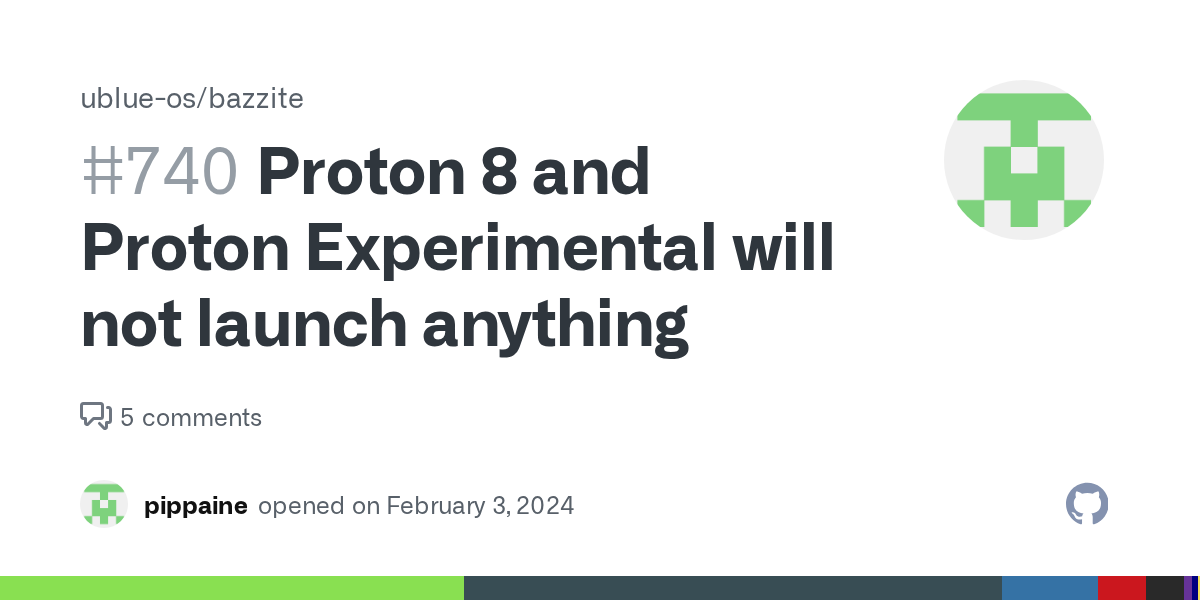 [Steam Deck OLED] Proton 8 and Proton Experimental will not launch ...