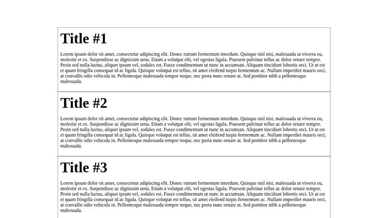 Scroll Accordion - CSS only