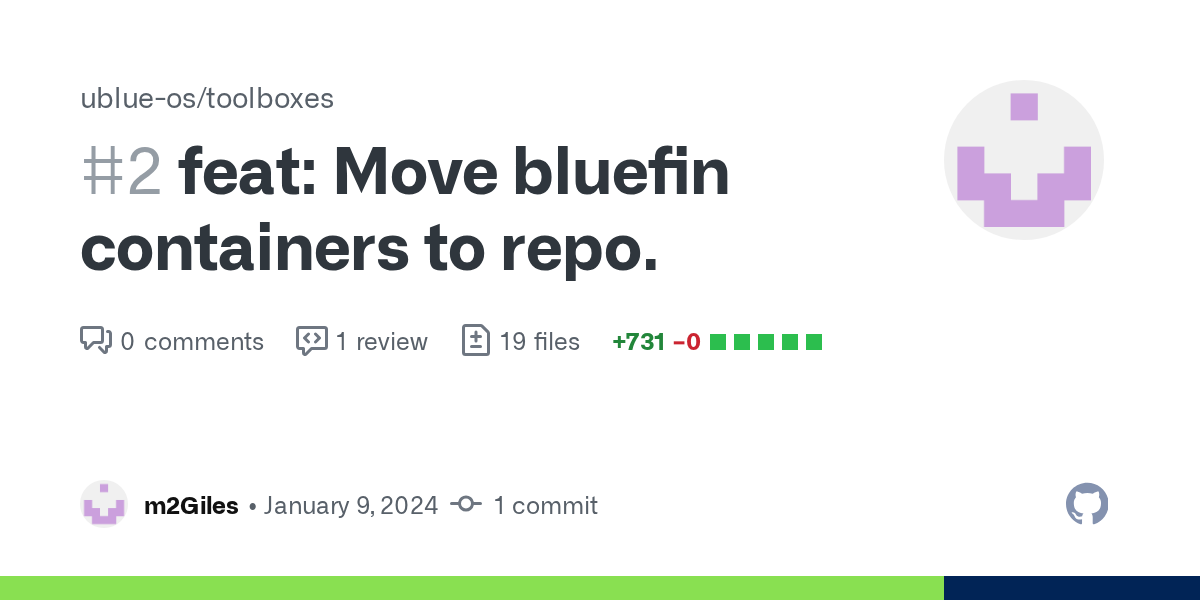 feat: Move bluefin containers to repo. by m2Giles · Pull Request #2...