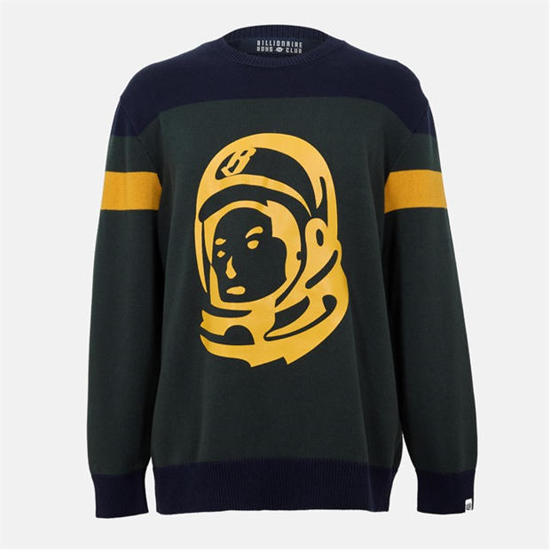 BILLIONAIRE BOYS CLUB: BILLIONAIRE BOYS CLUB Men's BBC Astro Knitted Crew Neck Jumper