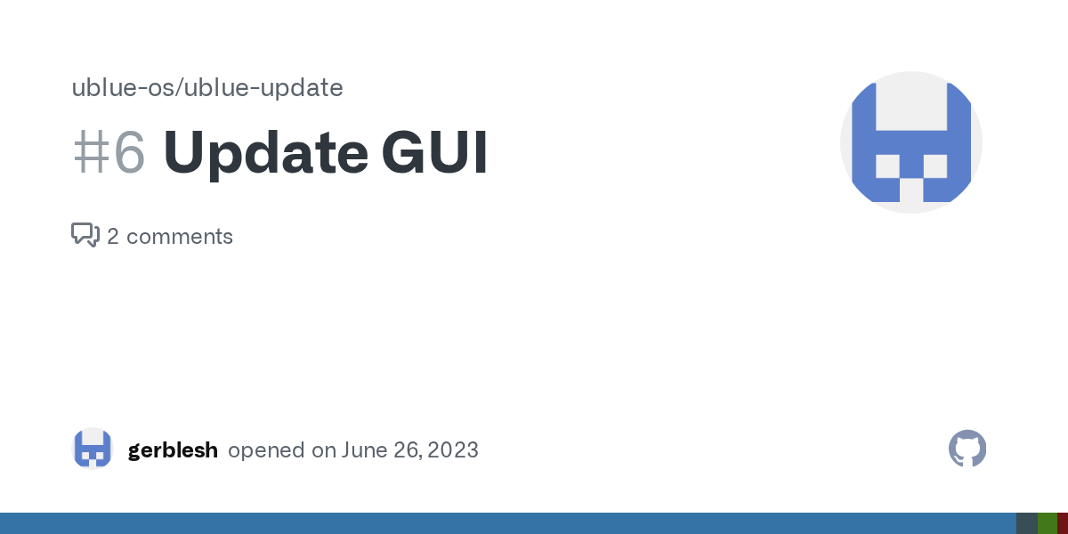 Update GUI · Issue #6 · ublue-os/ublue-update