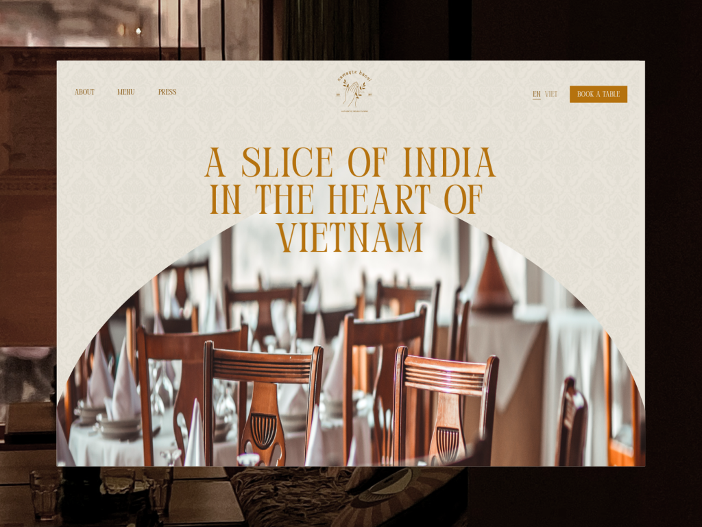 Restaurant Website Design Concept