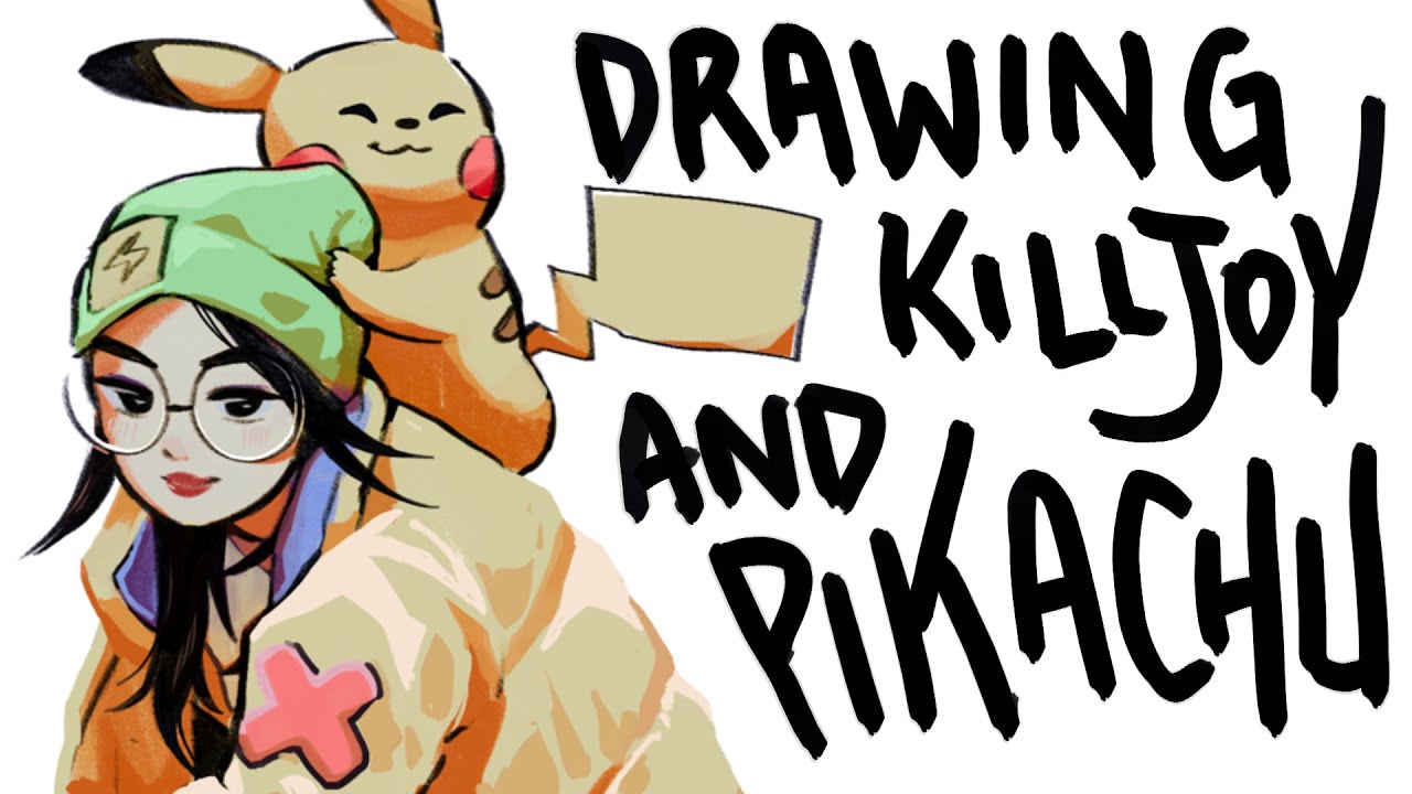 💥 Speedpaint || Killjoy and Pikachu