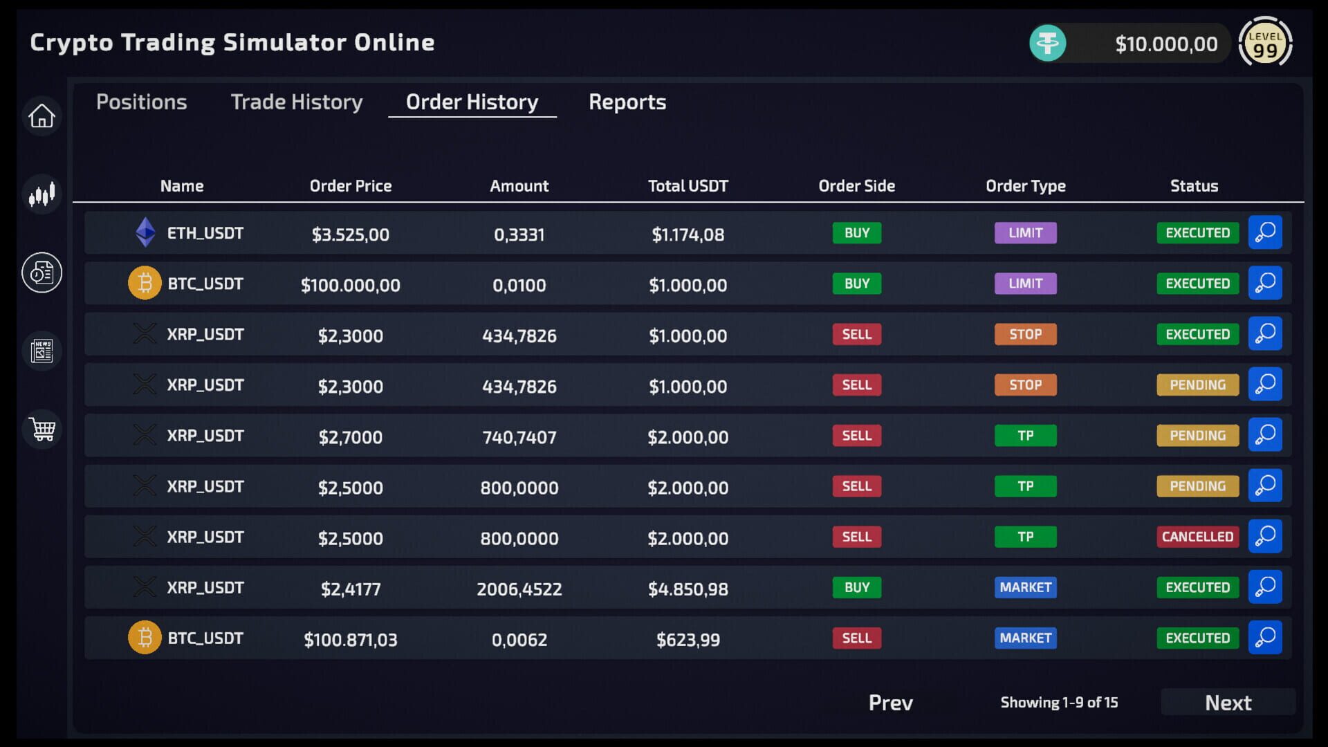 Crypto Trading Simulator screenshot 10
