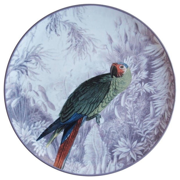 Les Ottomans: Les Ottomans LesOttomans La Menagerie Porcelain Plate - Parrot