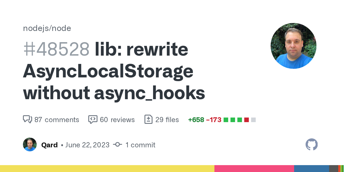 lib: rewrite AsyncLocalStorage without async_hooks by Qard · Pull R...