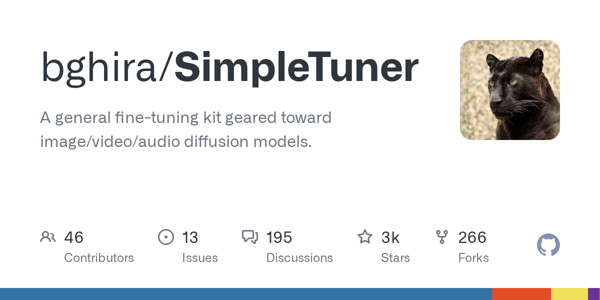 GitHub - bghira/SimpleTuner: A general fine-tuning kit geared towar...