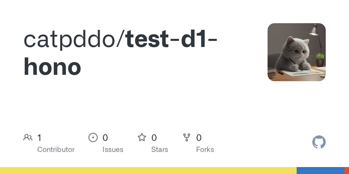 GitHub - catpddo/test-d1-hono