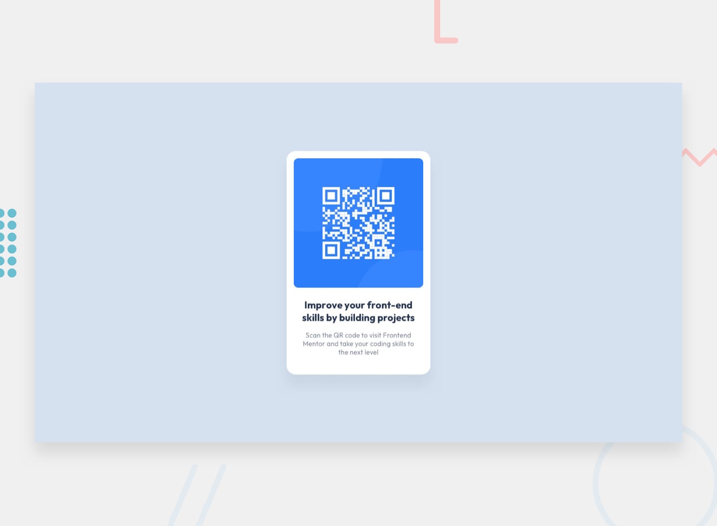 Frontend Mentor | QR code component coding challenge