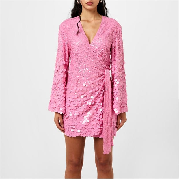 Pretty Lavish: Pretty Lavish Provence Wrap Sequin Dress