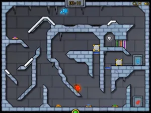Fireboy and Watergirl in the Ice Temple screenshot 2