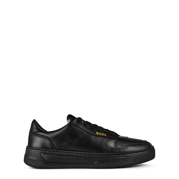 Boss: Boss Men's Baltimore Tennis Style Leather Lace Up Trainers