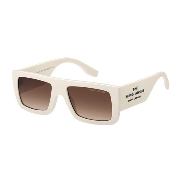Marc Jacobs: Marc Jacobs Rec Flat Top Round Sunglasses