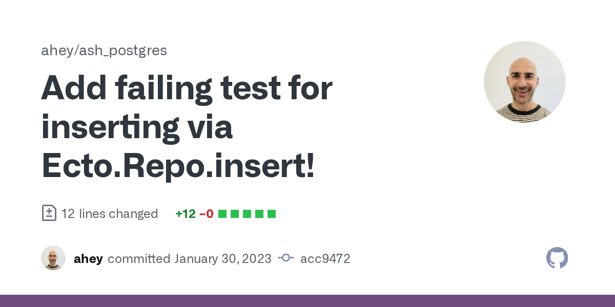 Add failing test for inserting via Ecto.Repo.insert! · ahey/ash_pos...