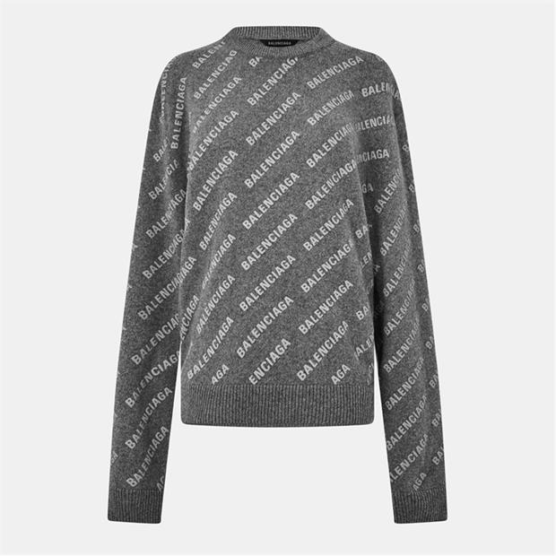 BALENCIAGA: BALENCIAGA Mini All-over Logo Sweater