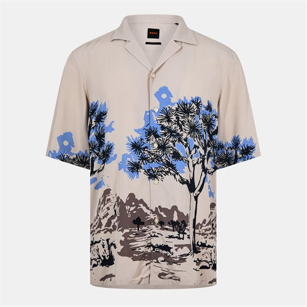 Boss: Boss Men's Rayer M Patterned Short-Sleeve Shirt