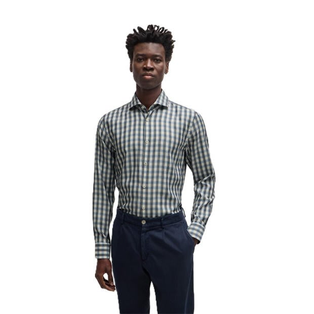 Boss: Boss Men's C Hal Spread Long Sleeve Oxford Shirt