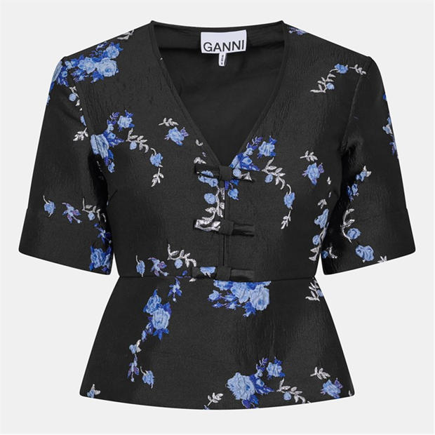 GANNI: GANNI Women's Short Sleeve Blouse