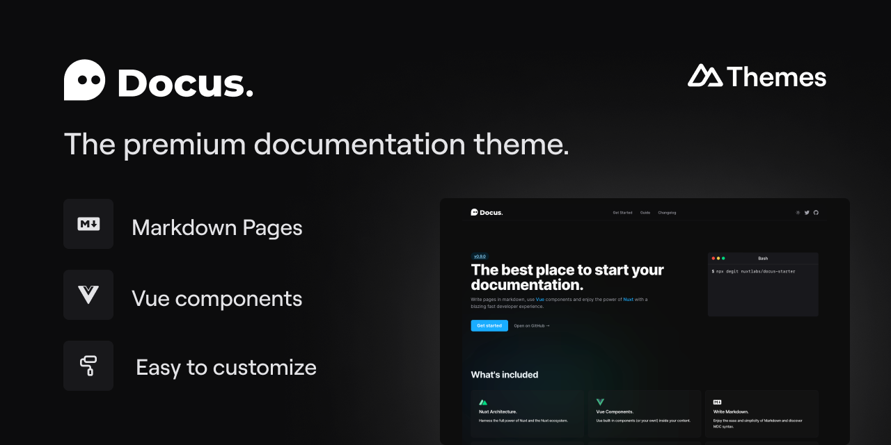 GitHub - nuxt-themes/docus: Write beautiful documentations with Nux...