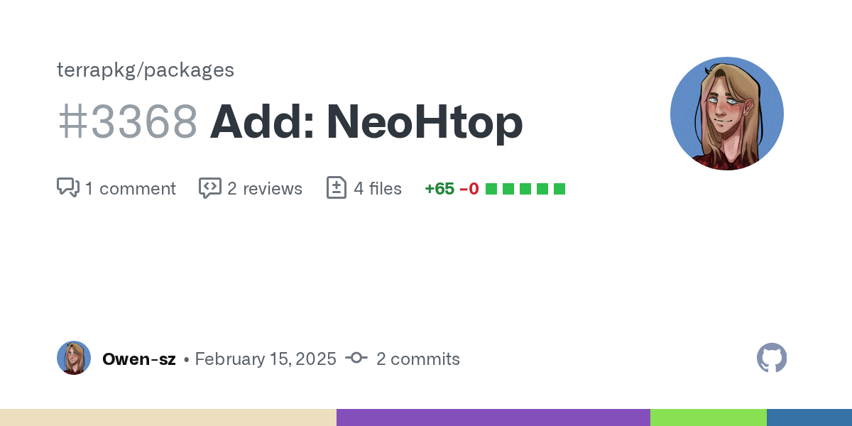 Add: NeoHtop by Owen-sz · Pull Request #3368 · terrapkg/packages