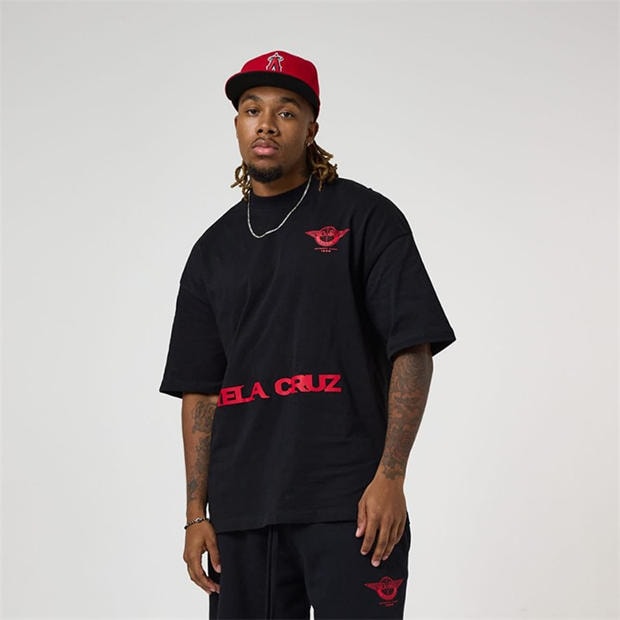 TELA CRUZ: TELA CRUZ Men's Oversized Design T-Shirt