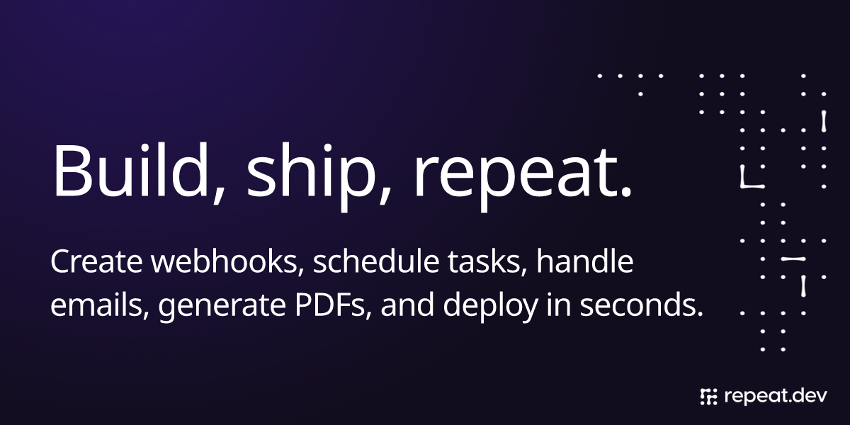 repeat.dev | homepage