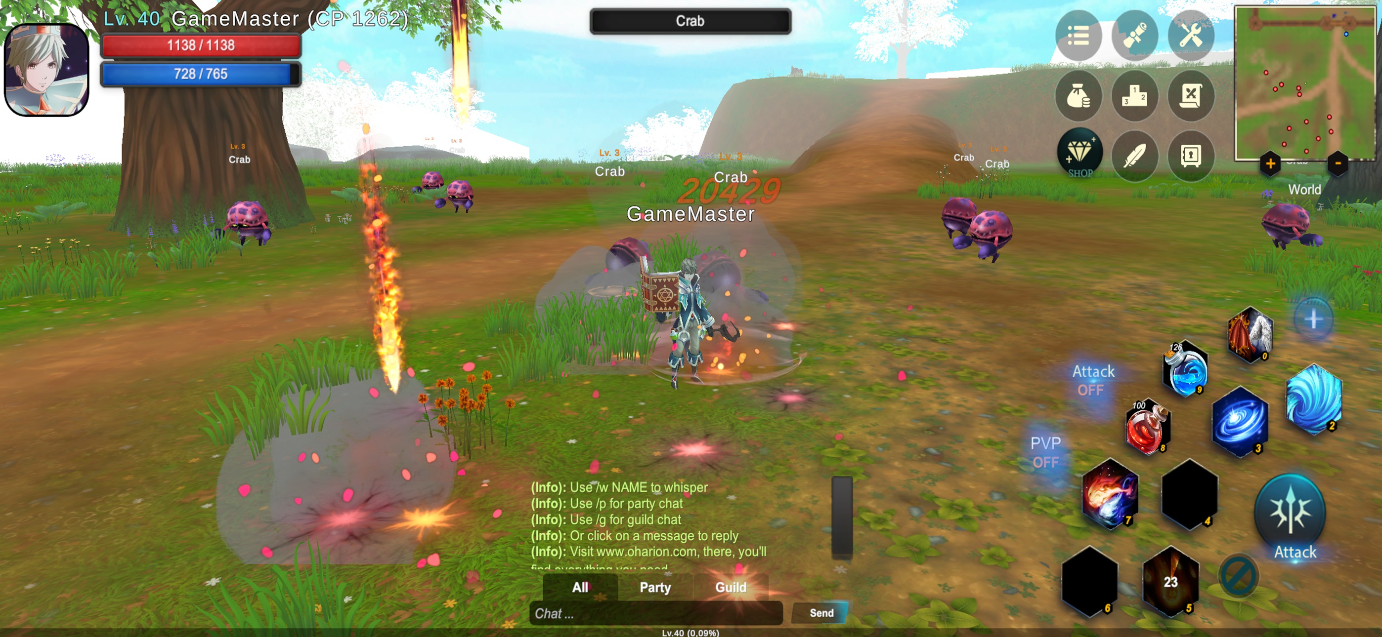 Oharion screenshot 1