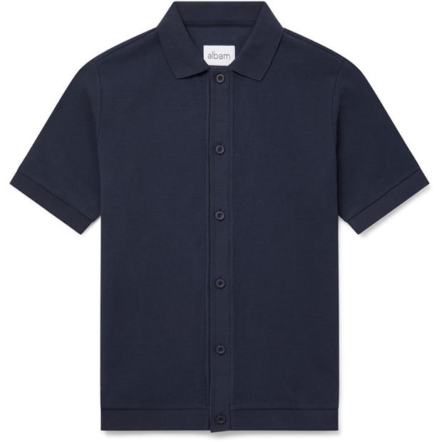 Albam: Albam Men's Short-Sleeve Plain Shirt