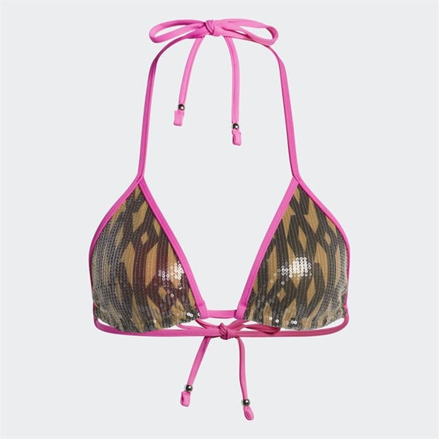 adidas Originals: adidas Originals adidas Sequin Monogram Bikini Top Womens