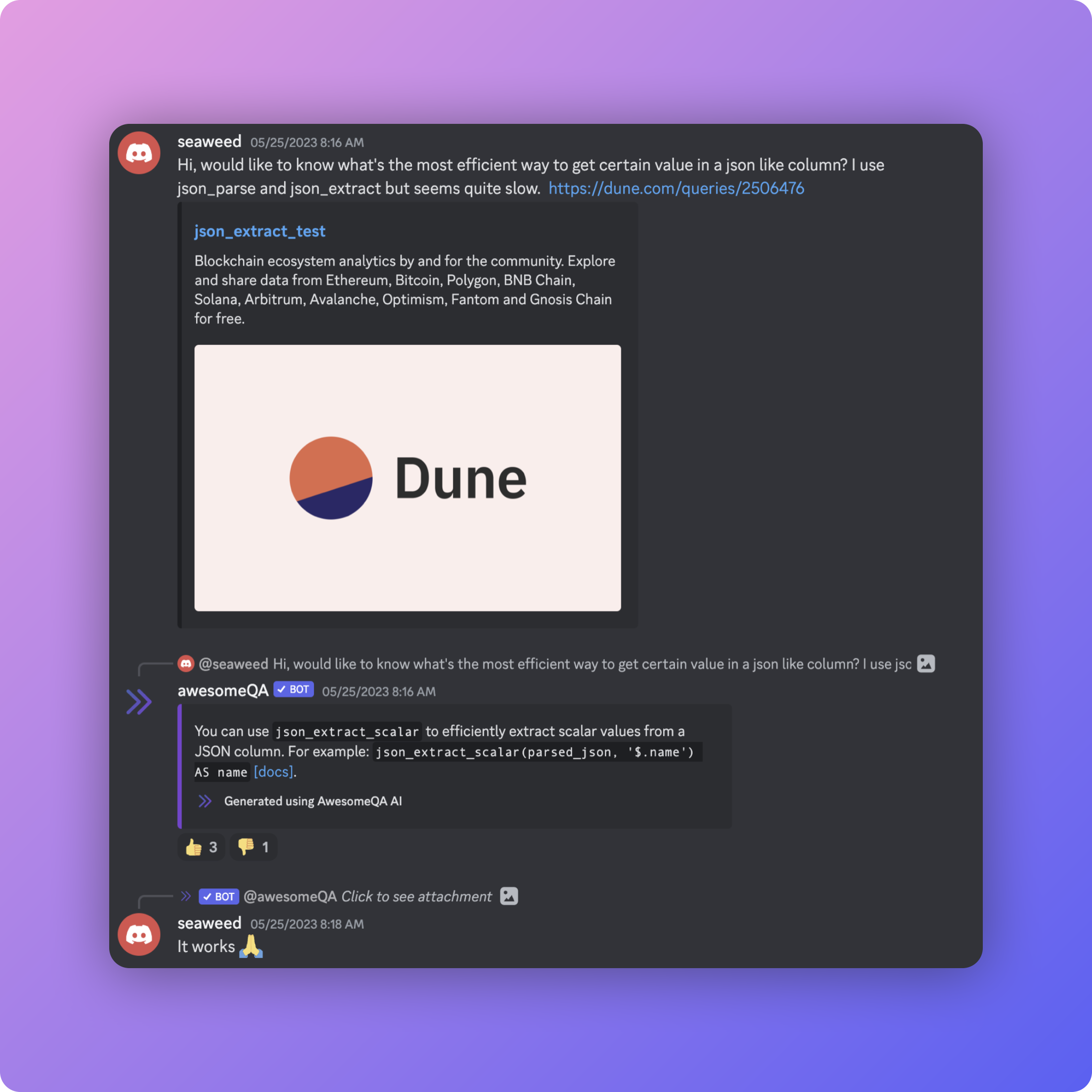 bot in action