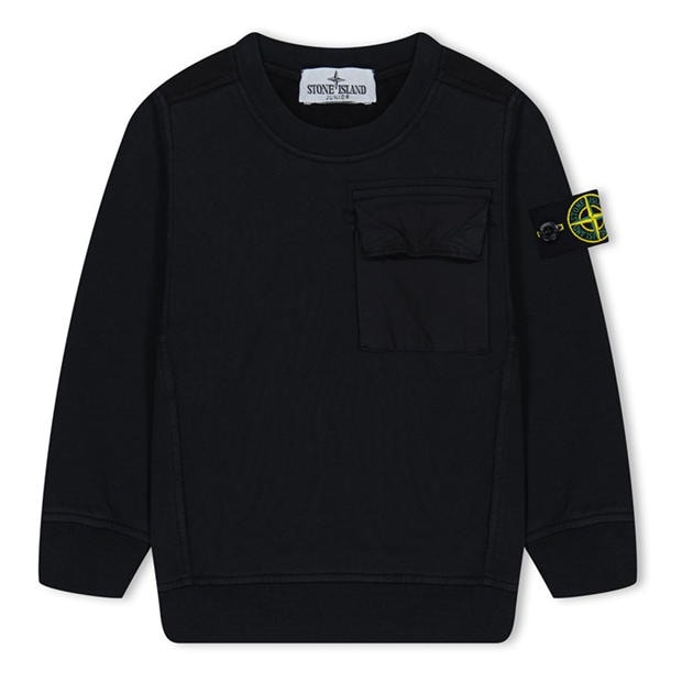 STONE ISLAND: STONE ISLAND Junior Crewneck Cotton Fleece