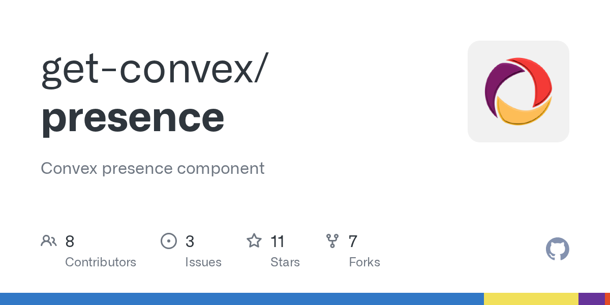 GitHub - get-convex/presence: Convex presence component