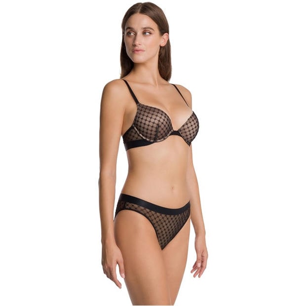 Wolford: Wolford Women's Sheer Lace Non-Wired Triangle Bralette
