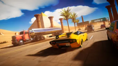 Synthalgia: Retro Arcade Racing screenshot 1