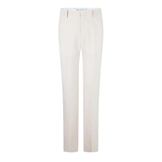 OFF WHITE: OFF WHITE Men's  Slim Fit Trousers with Signature Paperclip Detail