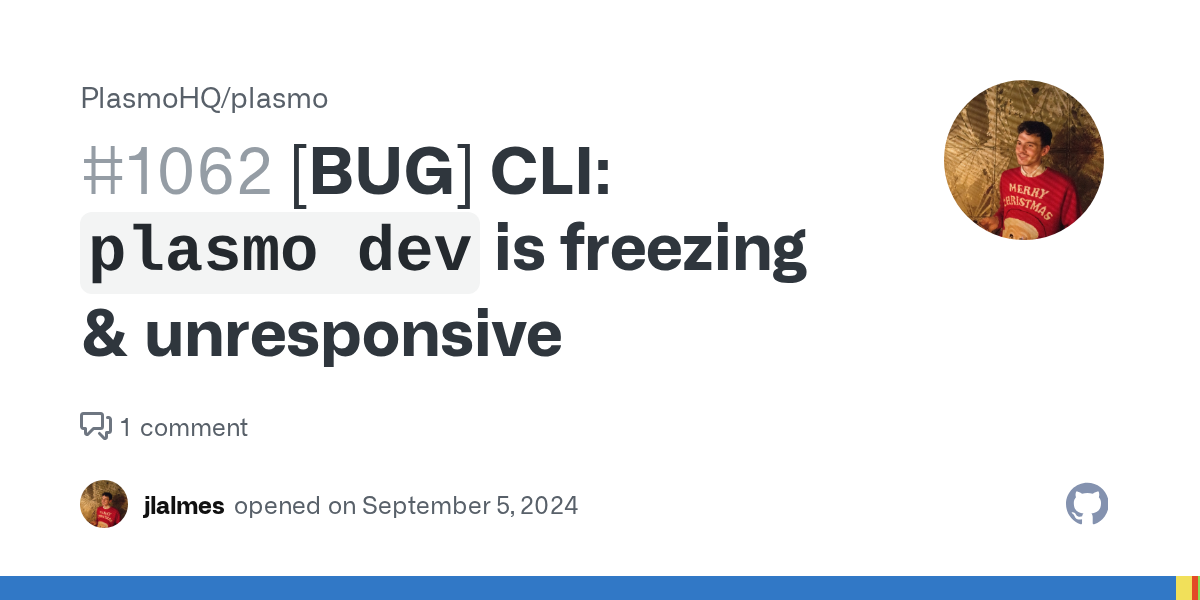 [BUG] CLI: `plasmo dev` is freezing & unresponsive · Issue #1062 · ...